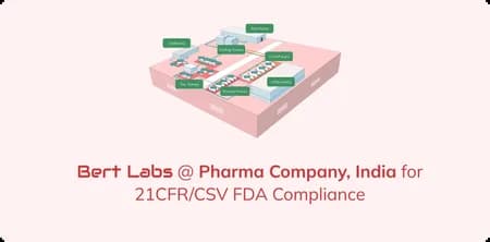 Bert Labs Pharma Company India 21CFR CSV FDA Compliances